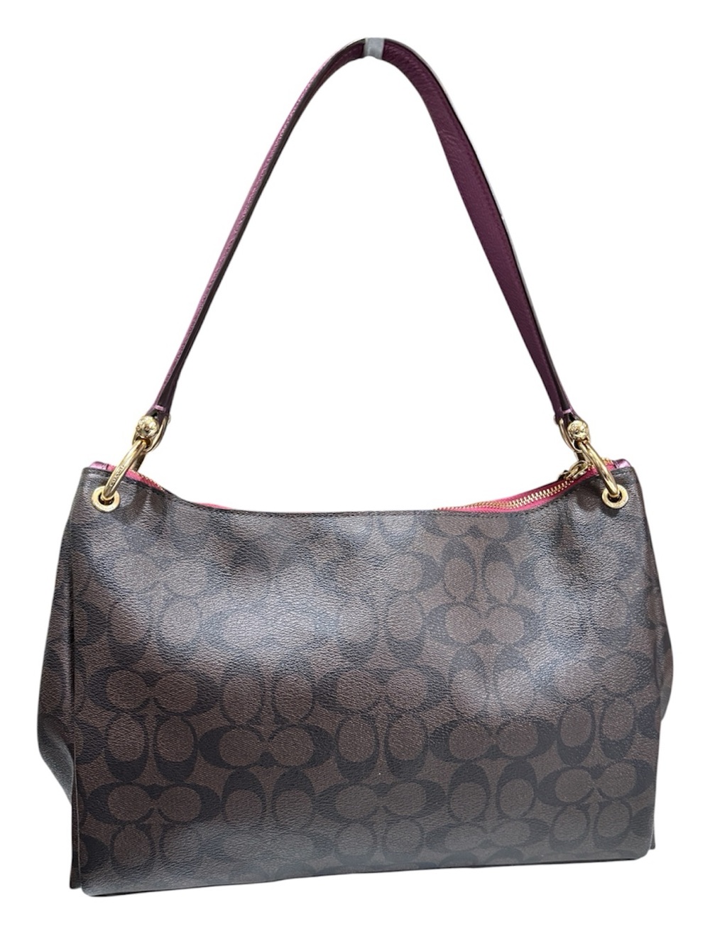 Coach Mia Shoulder Crossbody Bag - Brown/Metallic Berry - Picture 2 of 8